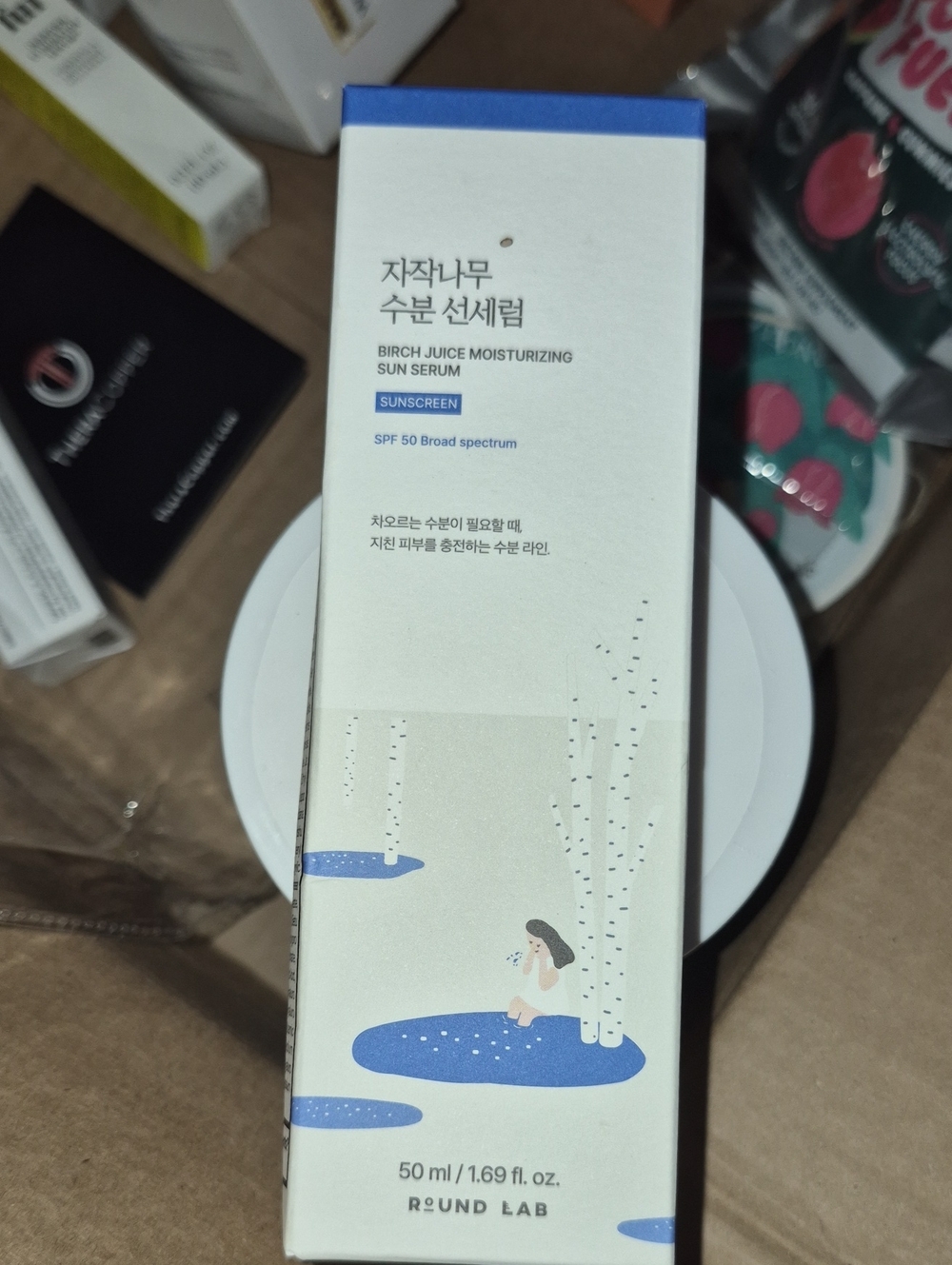 Birch Juice Moisturizing Sun Serum SPF 50 - Round Lab New